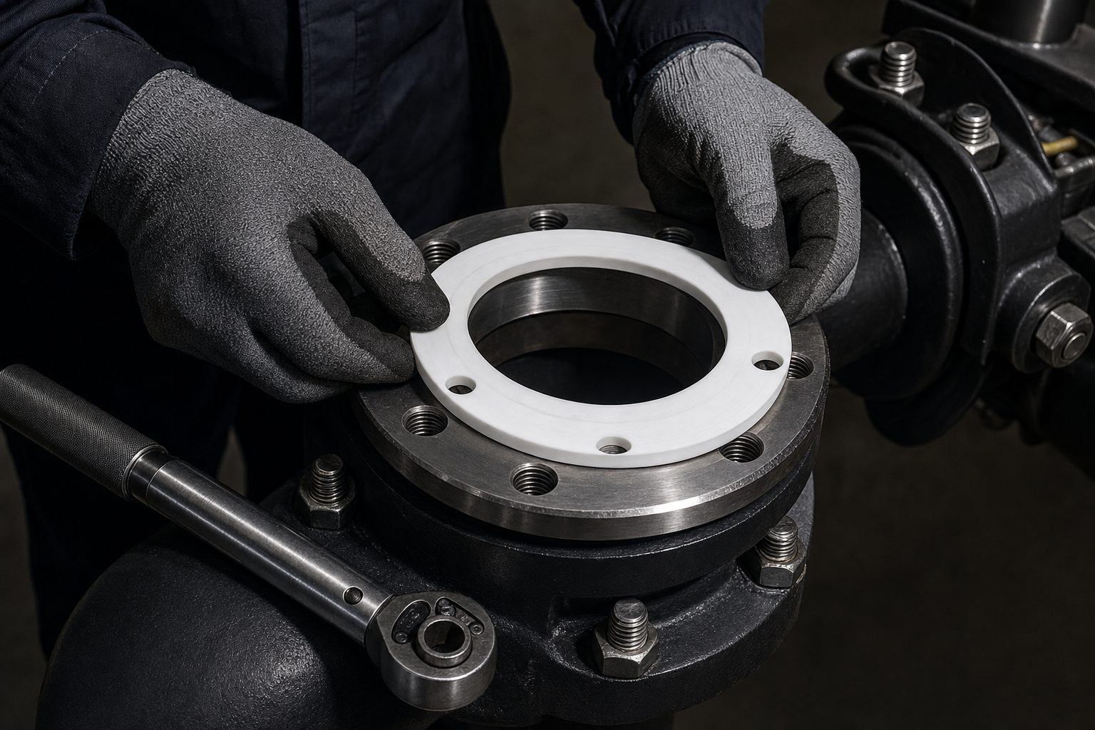 ePTFE Gasket Installation